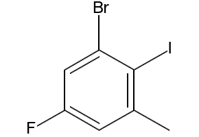 3-Bromo-5-fluoro-2-iodotoluene structure, CAS 1000576-60-2