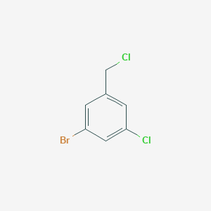1-bromo-3-chloro-5-(chloromethyl)benzene structure, CAS 1060812-67-0