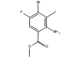 Methyl 4-amino-3-fluoro-5-iodobenzoate structure, CAS 1123172-01-9