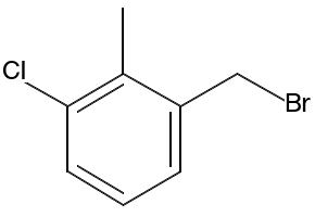 1-(bromomethyl)-2-chloro-3-methylbenzene structure, CAS 134271-45-7