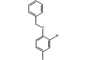 1-(benzyloxy)-4-bromo-2-methylbenzene structure, CAS 338454-32-3