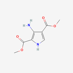 1H-Pyrrole-2,4-dicarboxylicacid,3-amino-,dimethylester(9CI) structure, CAS 180059-04-5