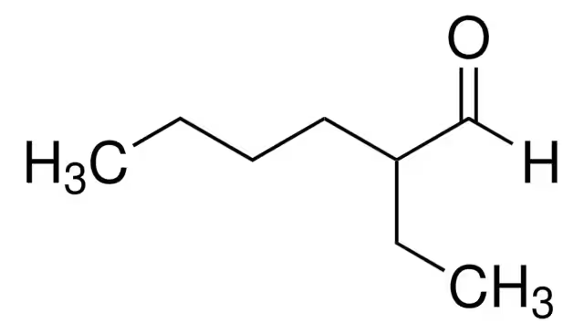2-ETHYLHEXANAL structure, CAS 123-05-7