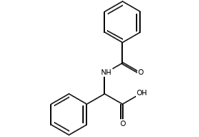 2-phenyl-2-(phenylformamido)acetic acid structure, CAS 29670-63-1