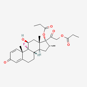 Dexamethasone dipropionate structure, CAS 55541-30-5