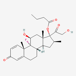 Betamethasone 17-butyrate structure, CAS 5534-14-5
