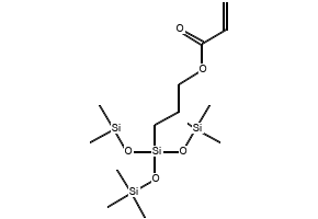 (3-ACRYLOXYPROPYL)TRIS(TRIMETHYLSILOXY)-SILANE structure, CAS 17096-12-7