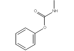 Methylcarbamic acid phenyl ester structure, CAS 1943-79-9