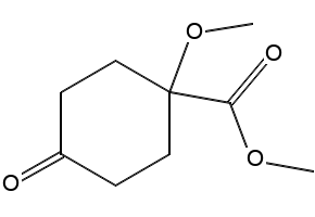 Benzyl 1-methoxy-4-oxocyclohexane-1-carboxylate structure, CAS 1622928-69-1
