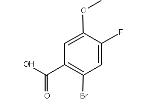 2-BroMo-4-fluoro-5-Methoxybenzoic acid structure, CAS 1007455-21-1