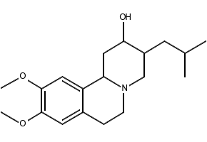(+)-ALPHA-DIHYDROTETRABENAZINE structure, CAS 3466-75-9