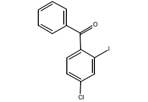 Methanone, (4-chloro-2-iodophenyl)phenyl- structure, CAS 139437-28-8