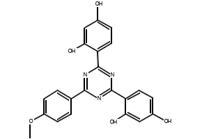 1,3-Benzenediol, 4,4'-[6-(4-methoxyphenyl)-1,3,5-triazine-2,4-diyl]bis structure, CAS 1440-00-2
