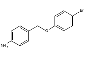 Benzenamine, 4-[(4-bromophenoxy)methyl]- structure, CAS 885524-89-0