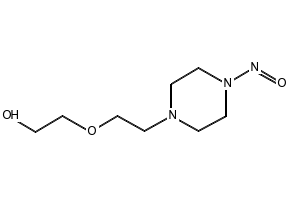 2-(2-(4-Nitrosopiperazin-1-yl)ethoxy)ethanol structure, CAS 73486-81-4