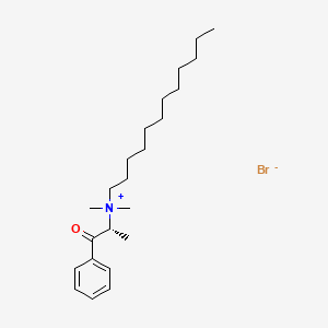 (-)-N-DODECYL-N-METHYLEPHEDRINIUM BROMIDE structure, CAS 57155-63-2
