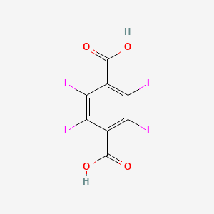 2,3,5,6-tetraiodoterephthalic acid structure, CAS 7606-84-0