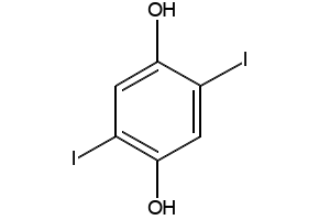1,4-DIHYDROXY-2,5-DIIODOBENZENE structure, CAS 13064-64-7