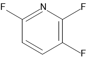 2,3,6-TRIFLUOROPYRIDINE structure, CAS 3512-18-3