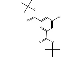 Di-tert.-butyl 4-chloro-2,6-pyridinedicarboxylate structure, CAS 638128-19-5