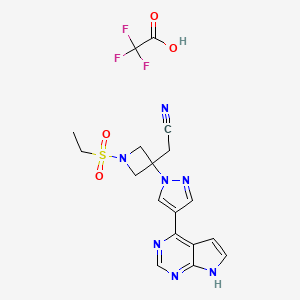 Baricitinib trifluoroacetate structure, CAS 1187594-10-0