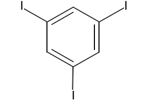 1,3,5-TRIIODOBENZENE structure, CAS 626-44-8