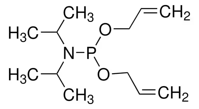 DIALLYL N,N-DIISOPROPYLPHOSPHORAMIDITE structure, CAS 126429-21-8