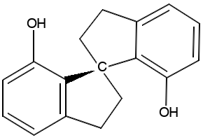 (R)-2,2',3,3'-TETRAHYDRO-1,1'-SPIROBI[INDENE]-7,7'-DIOL structure, CAS 223259-62-9