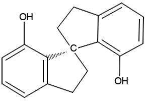 1,1'-SPIROBIINDANE-7,7'-DIOL structure, CAS 223259-63-0