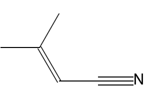 3-METHYLCROTONONITRILE structure, CAS 4786-24-7