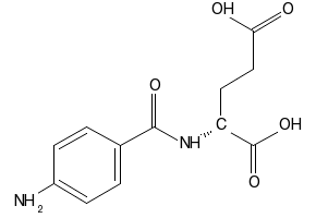N-(4-aminobenzoyl)- D-Glutamic acid structure, CAS 5959-18-2