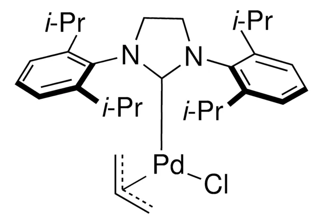 Allyl[1,3-bis(2,6-diisopropylphenyl)-2-imidazo lidinylidene]chloropalladium(II) structure, CAS 478980-01-7