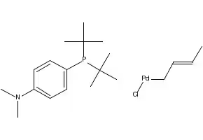 Chloro(crotyl)[di-tert-butyl(4-dimethylaminophenyl)phosphine]palladium(II) structure, CAS 1334497-06-1