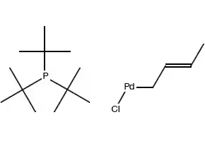 Chloro(crotyl)(tri-tert-butylphosphine)palladium(II) structure, CAS 1334497-00-5