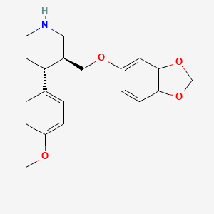 Paroxetine HCl HeMihydrate IMpurity C HCl structure, CAS 1395408-54-4