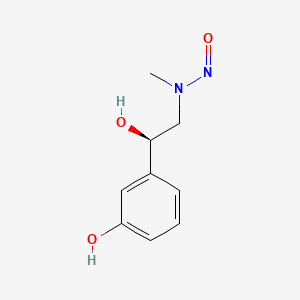 Benzenemethanol, 3-hydroxy-α-[(methylnitrosoamino)methyl]-, (R)- (9CI) structure, CAS 78658-64-7
