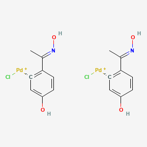 DI-U-CHLOROBIS(5-HYDROXY-2-(1-(HYDROXYI structure, CAS 419581-64-9