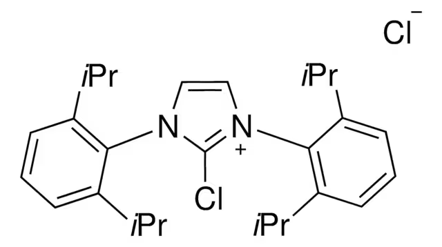 2-Chloro-1,3-bis(2,6-diisopropylphenyl)-1H-imidazol-3-ium chloride structure, CAS 1228185-09-8