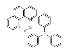 BROMO(1,10-PHENANTHROLINE)(TRIPHENYLPHOSPHINE)COPPER (I) structure, CAS 25753-84-8