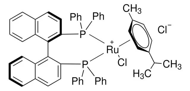 Chloro[(R)-(+)-2,2'-bis(di-p-tolylphosphino)-1,1'-binaphthyl](p-cymene)ruthenium(II)chloride structure, CAS 131614-43-2