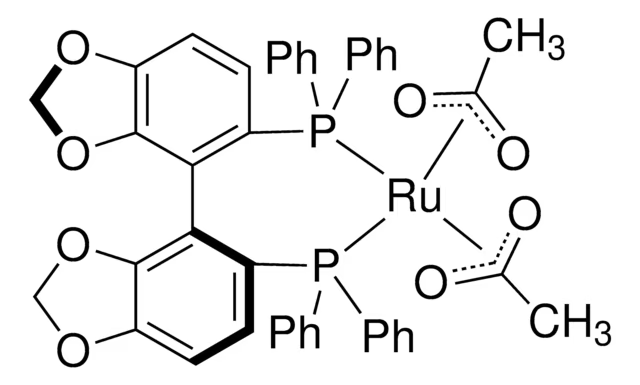 Diacetato[(S)-(-)-5,5'-bis(diphenylphosphino)-4,4'-bi-1,3-benzodioxole]ruthenium(II) structure, CAS 373650-12-5