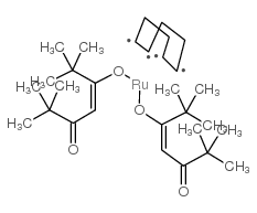 BIS(2,2,6,6-TETRAMETHYL-3,5-HEPTANEDIONATO)(1,5-CYCLOOCTADIENE)RUTHENIUM (II) structure, CAS 329735-79-7