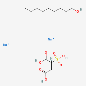 disodium C-isodecyl sulphonatosuccinate structure, CAS 37294-49-8