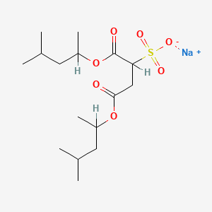 sodium 1,4-bis(1,3-dimethylbutyl) sulphonatosuccinate structure, CAS 2373-38-8