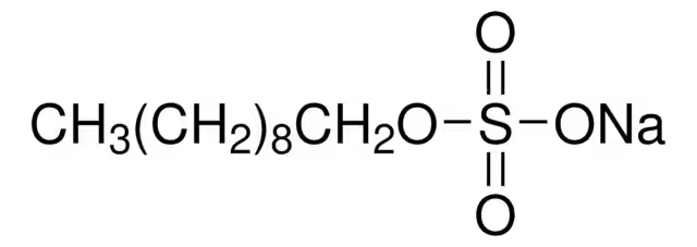 SODIUM DECYL SULFATE structure, CAS 142-87-0