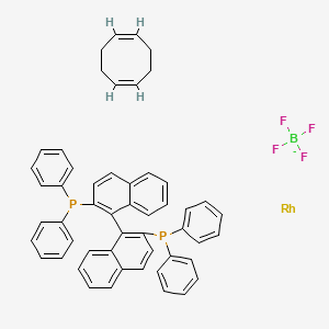[Rh COD (R)-Binap]BF4, Rh 11.2% structure, CAS 120521-81-5