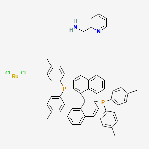 (S)-Tol-Binap RuCl2 AMPY structure, CAS 857678-55-8