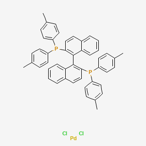 [(R)-(+)-2,2′-Bis(di-p-tolylphosphino)-1,1′-binaphthyl]palladiuM(II) chloride structure, CAS 191654-69-0