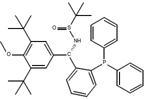 [S(R)]-N-[(S)-[3,5-Bis(1,1-dimethylethyl)-4-methoxyphenyl][2-(diphenylphosphino)phenyl]methyl]-2-methyl-2-propanesulfinamide structure, CAS 1616688-63-1