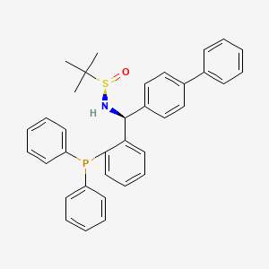 [S(R)]-N-[(S)-[2-(Diphenylphosphino)phenyl]-(1,1'-biphenyl)methyl]-2-methyl-2-propanesulfinamide structure, CAS 2A-2194112